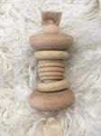 Wooden rattle/teether