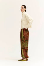 Grade & Gather - 80536 - FUNNEL NECK CROP CARDIGAN: IVORY / Contemporary / M