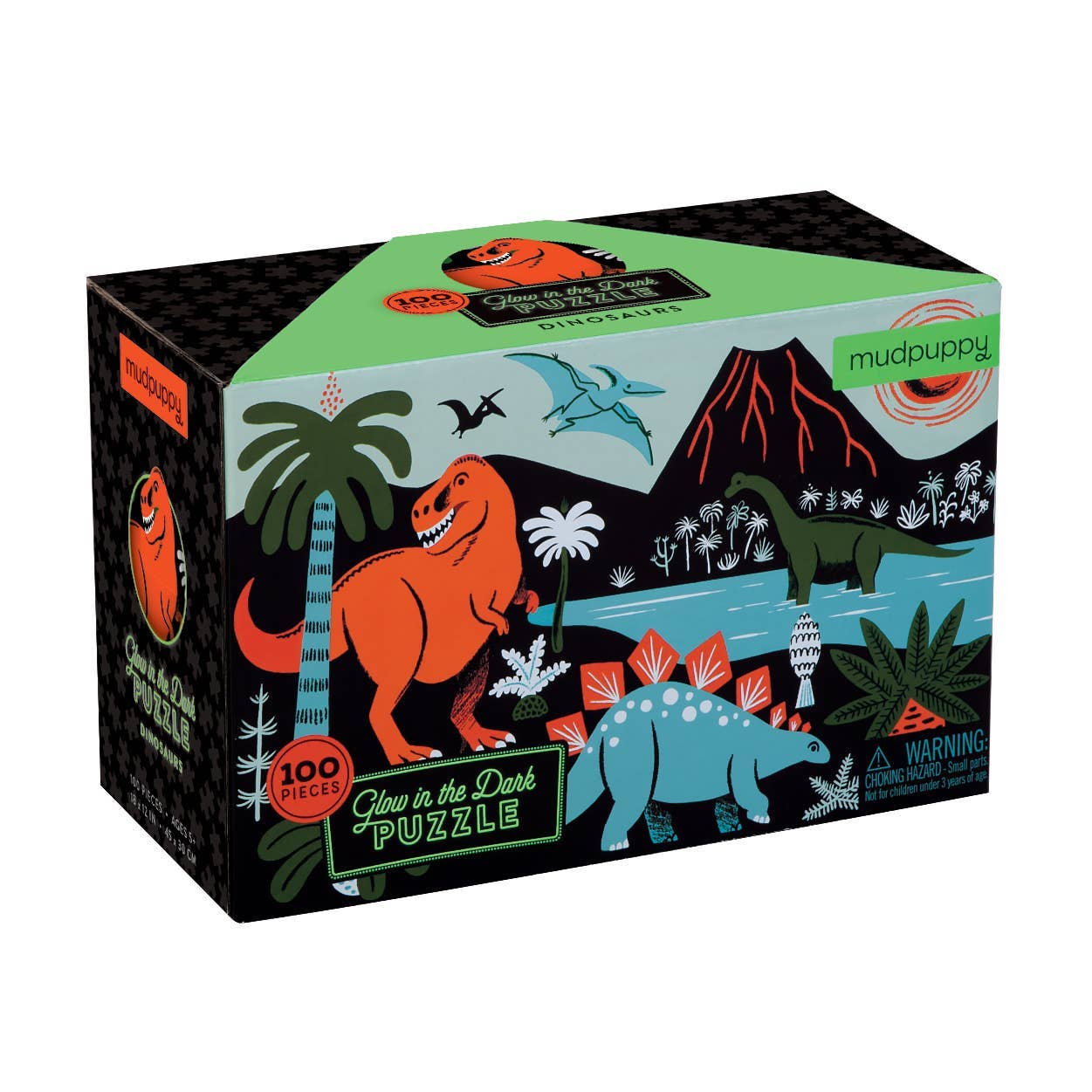 Dinosaur 100 Piece Glow In The Dark Puzzle