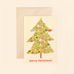 Little Black Cat Illustrated | USA Duties Paid - Merry Christmas Card | Christmas Tree | Kitsch Baubles
