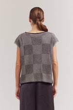 Moe Sleeveless Mixed Yarn Sweater