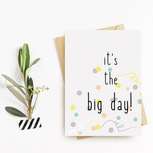 It's the Big Day Wedding Card