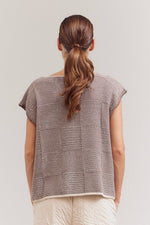 Moe Sleeveless Mixed Yarn Sweater