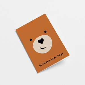 Birthday Bear Hug Greeting Card