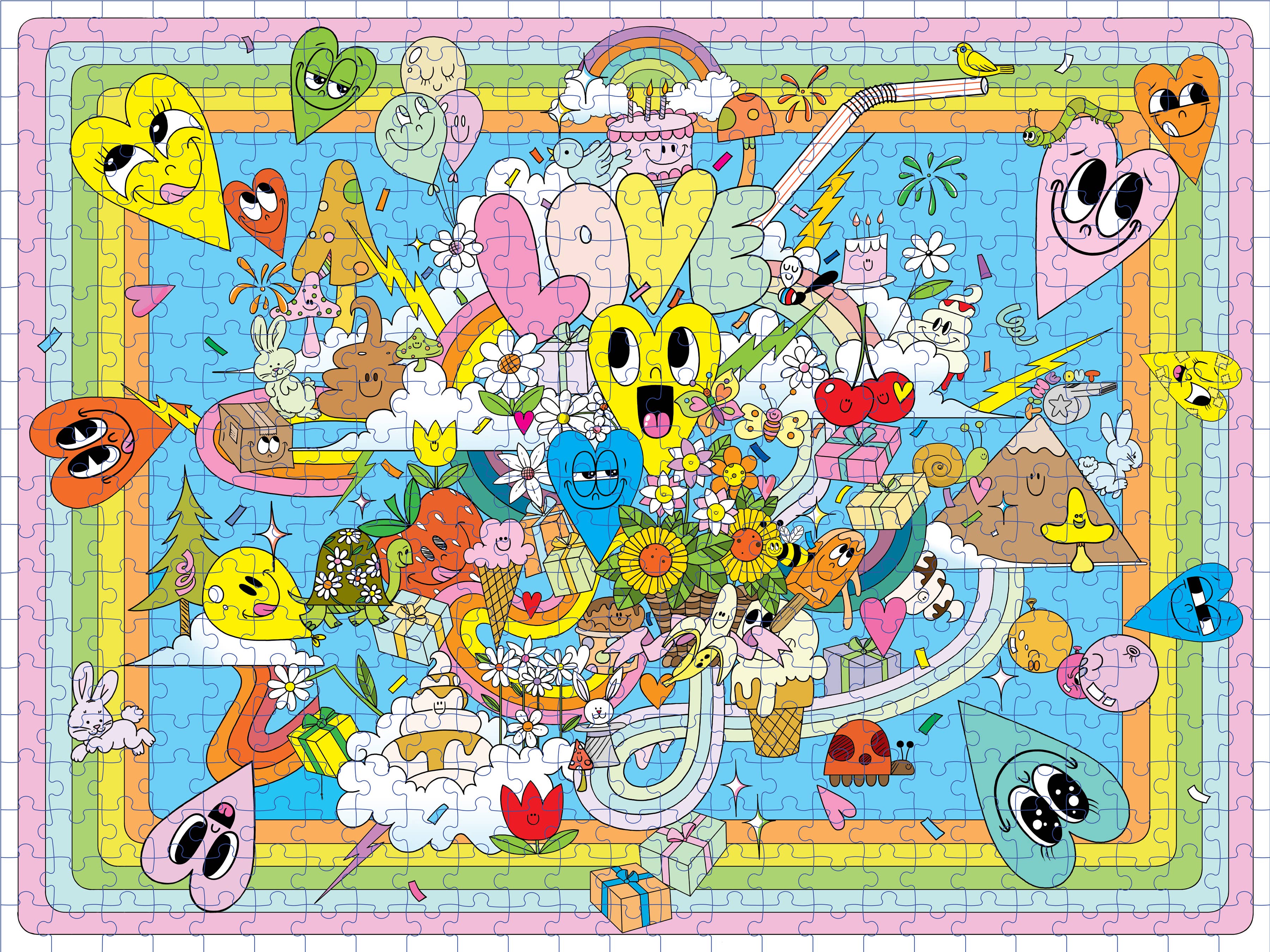 Sweet Hearts 500-Piece Jigsaw Puzzle by