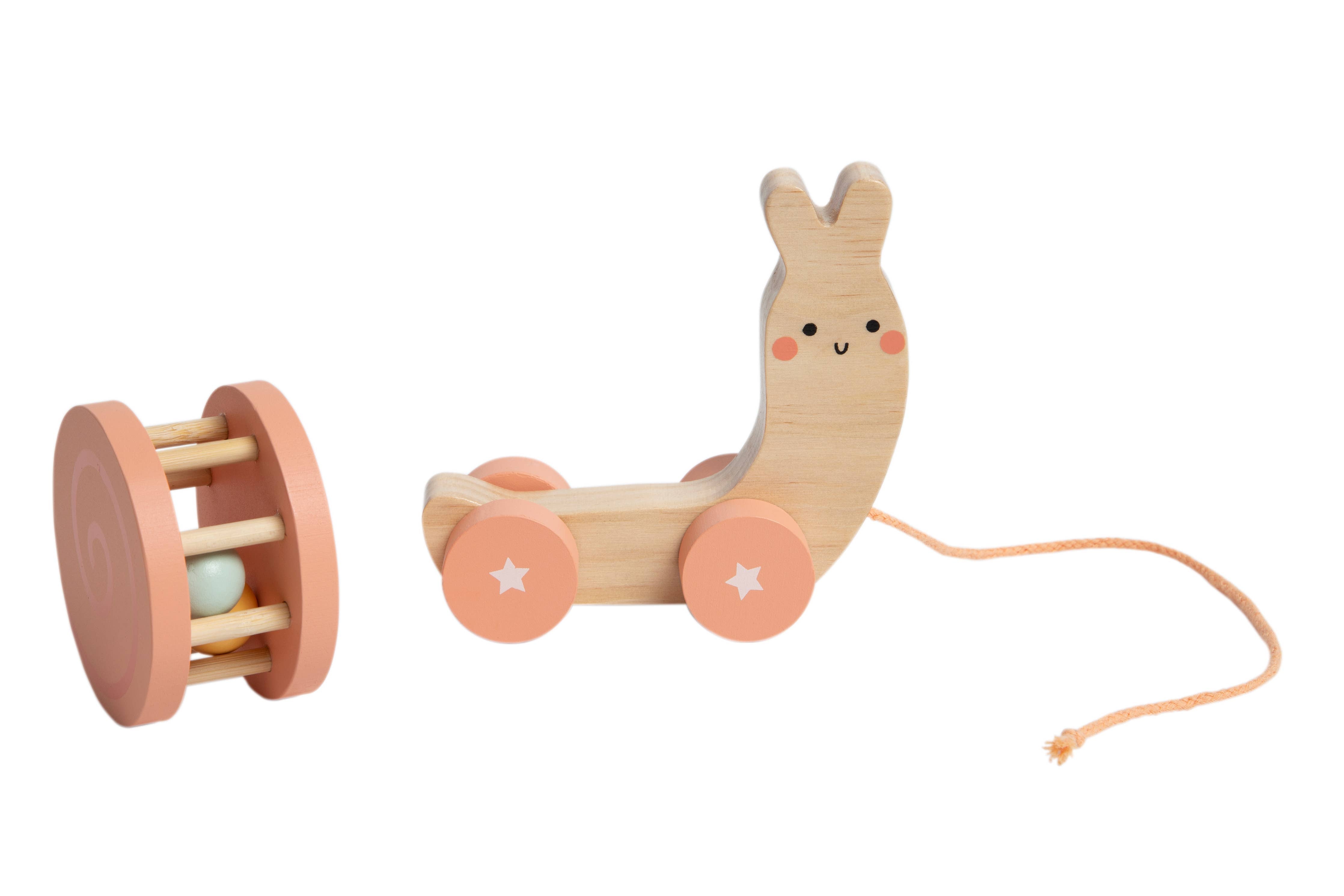 Scout Snail Wooden Pull Toy
