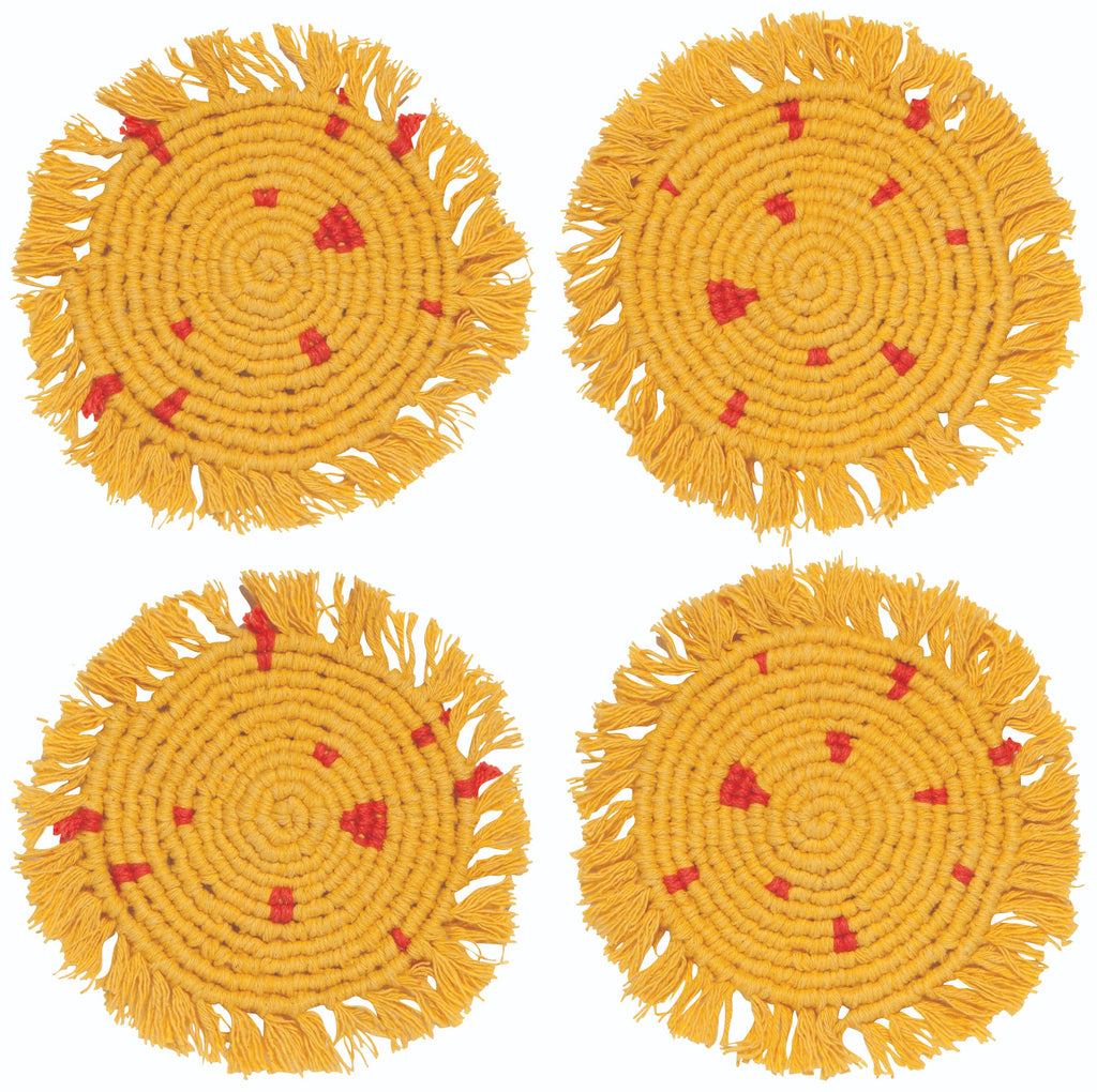 Sunny Macrame Coasters