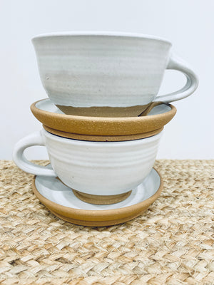 Everyday Soup Bowl With Handle and Plate Set