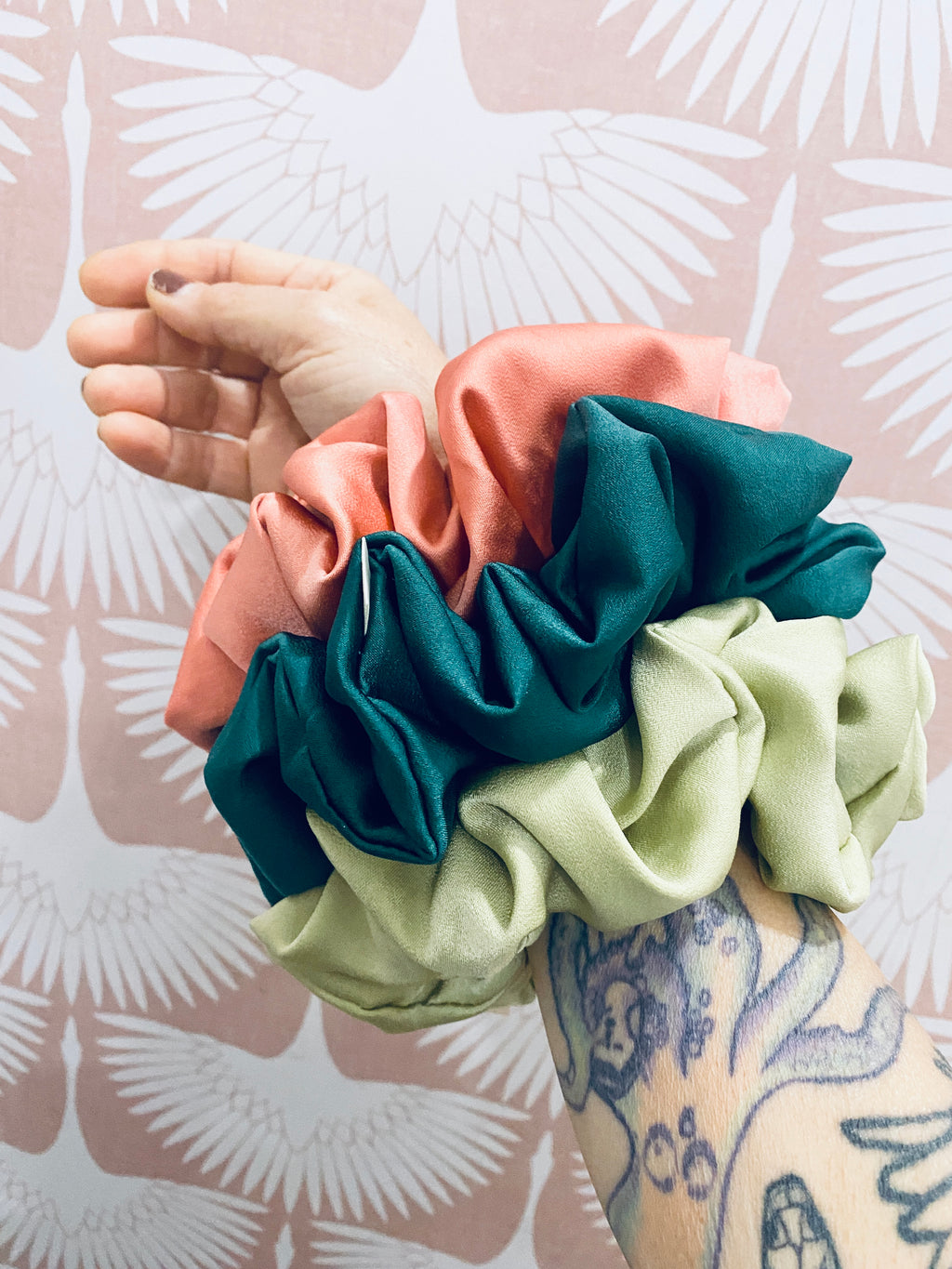 Silvie Silk Hair Scrunchies