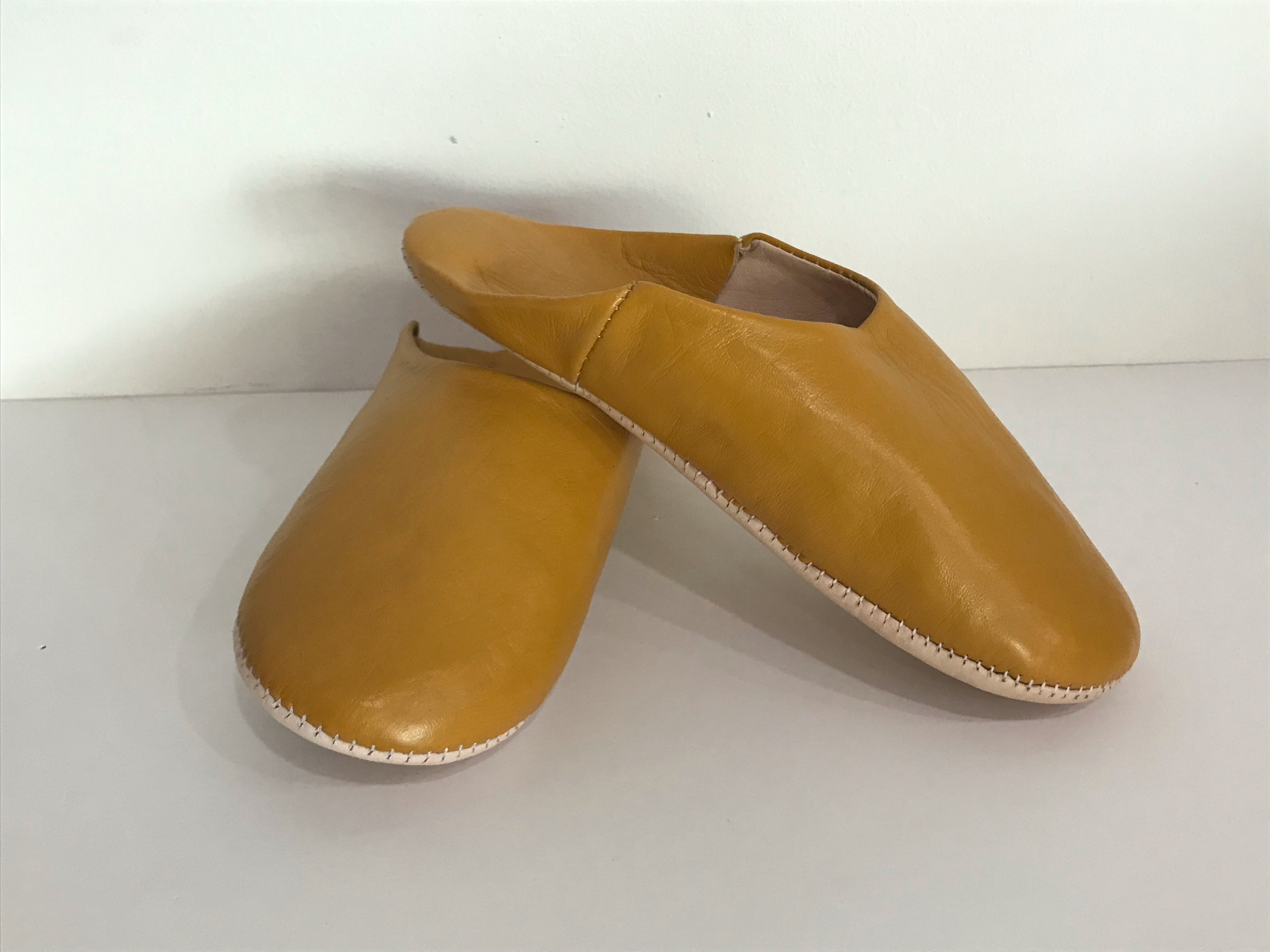 Leather Moroccan Babouche Slippers