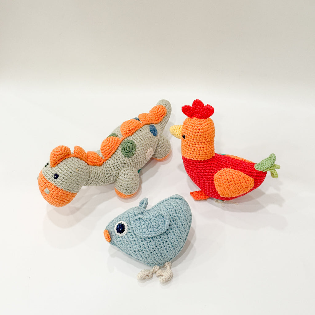 Tiny Beast Animal Rattles