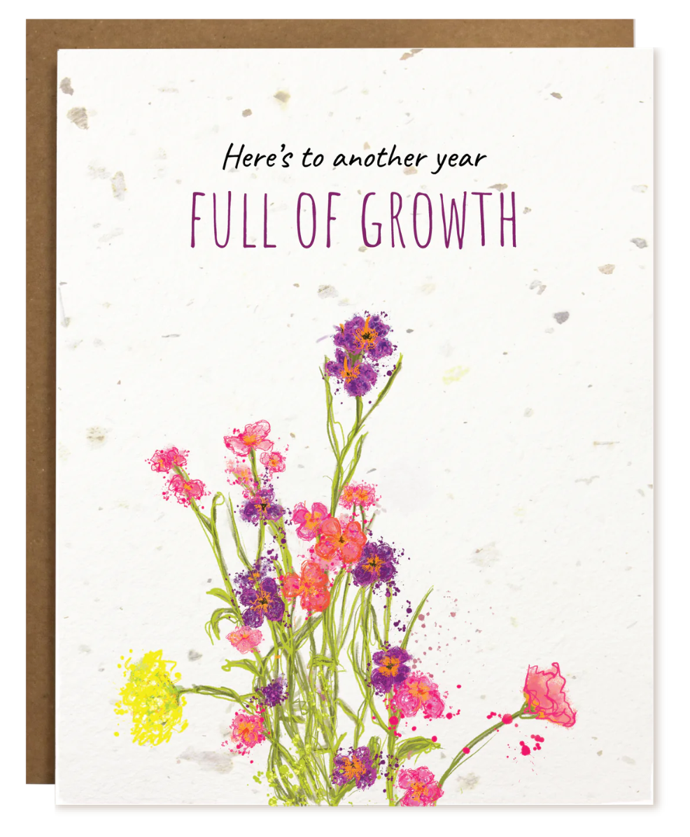 PLANTABLE CARD: Here's to another year of growth