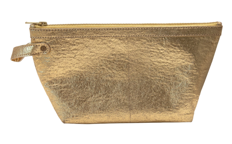 Goldie Leather Zip Makeup Bags