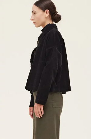 Moto Cropped Cord Jacket