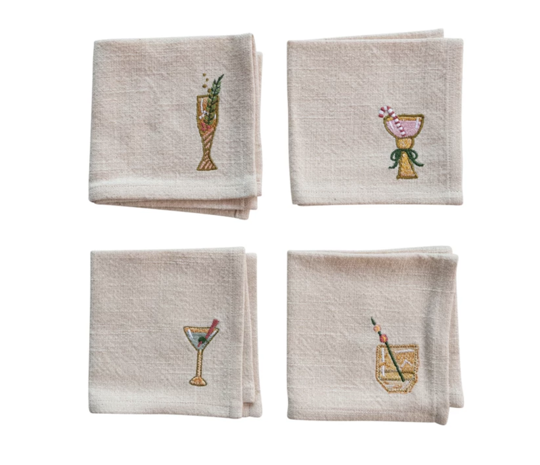 Saluti Cocktail Napkin Sets