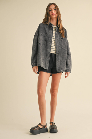 Shag Denim Jacket