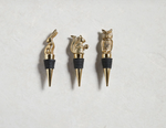 Forest Animals Brass Bottle Stoppers & Corkscrews