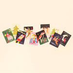 Little Black Cat Illustrated | USA Duties Paid - Merry Christmas Card | Christmas Tree | Kitsch Baubles