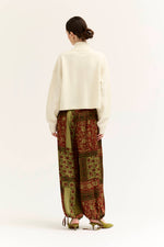 Grade & Gather - 80536 - FUNNEL NECK CROP CARDIGAN: IVORY / Contemporary / M