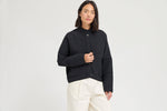Grade & Gather - 80541 - QUILTED CROP JACKET: Black / Contemporary / M
