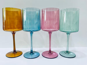 Colore Stemmed Wine Glass 4 Ways