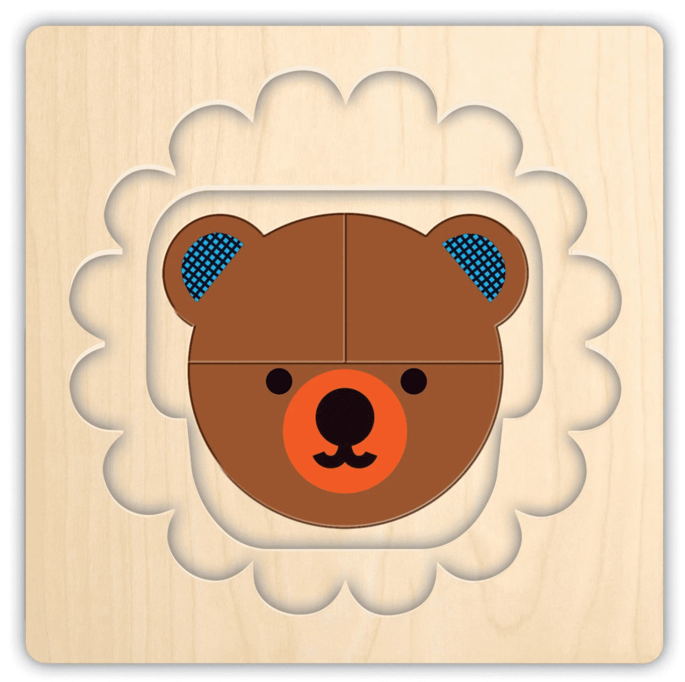 4 Layer Wood Puzzle - Animal Faces