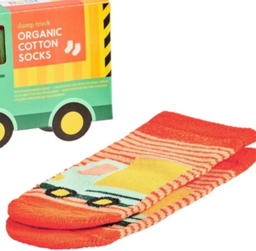 Organic Baby Truck Socks