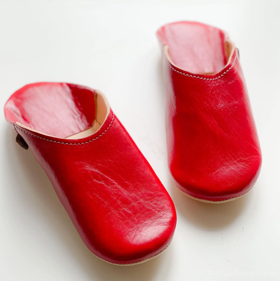 Leather Moroccan Babouche Slippers