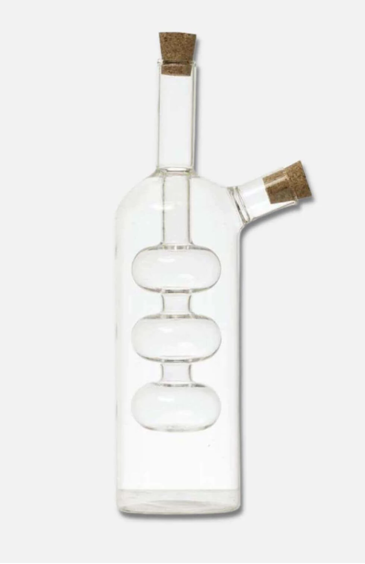 Tilda Artisan Glass Oil + Vinegar Nesting Bottle Cruet