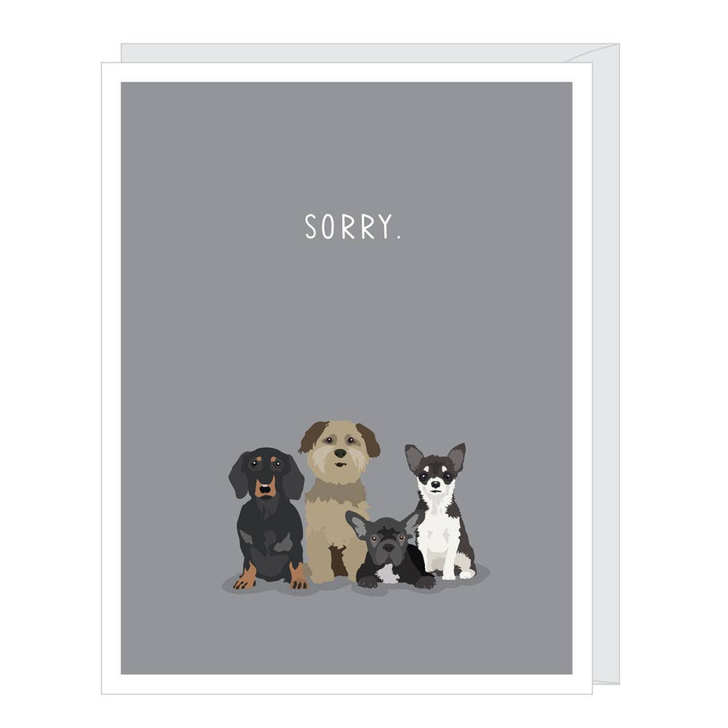 Sorry Dogs Pet Sympathy Card