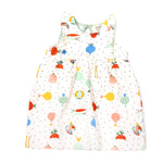 Summer Veggie Print Dress + Bloomer Set
