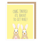 OMG Twins Baby Card