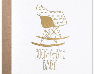 Rock A Bye Baby foil gold