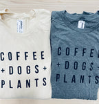 Coffee Dogs Plants T-Shirt