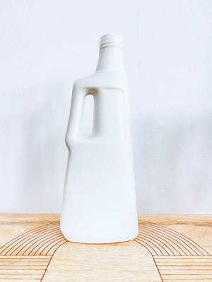 Revolver Vase in White Porcelain