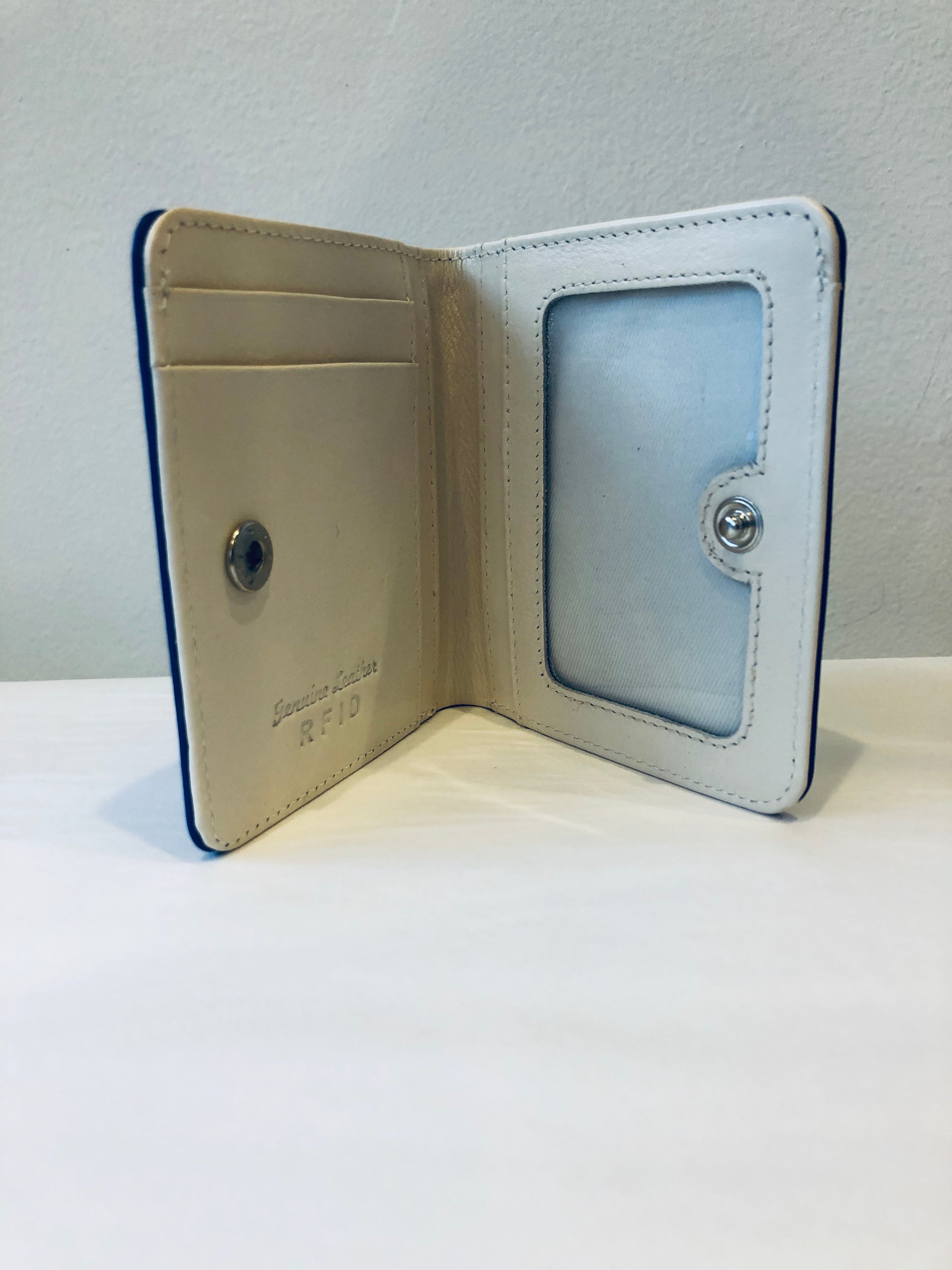 Cobalt Blue & Bone Leather Wallet – Saint Seneca