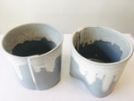 Porcelain Cup with no handle: Alaska blue pattern.
